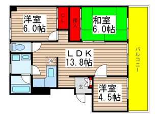 MⅡビルディングの物件間取画像